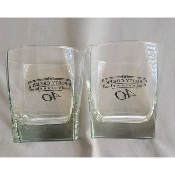 SET OF 2 FORTY CREEK WHISKY GLASSES - Picture 2 of 4